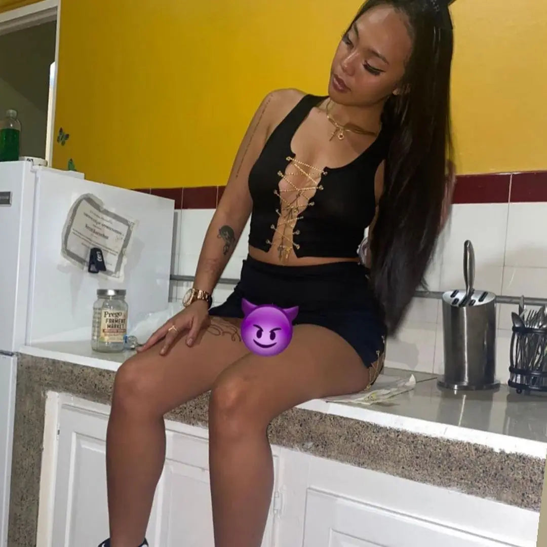 Chain Bandage Two Piece Set  Crop Top Mini Skirt  Matching Sets