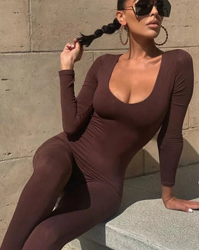 Basic Bodycon Jumpsuit For Women‘s