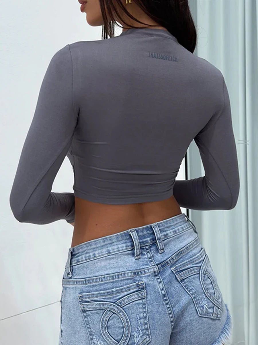 Stretchy O-Neck Casual T-Shirts