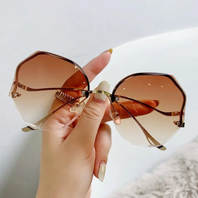 Luxury Round Gradient Sunglasses