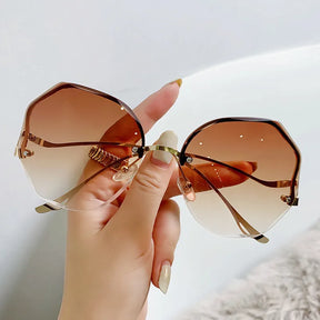 Luxury Round Gradient Sunglasses