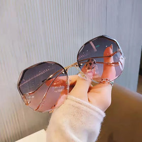 Luxury Round Gradient Sunglasses