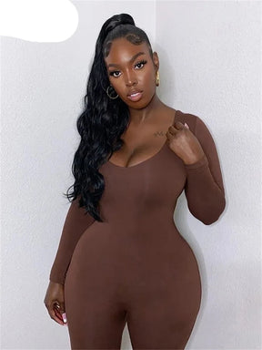 Basic Bodycon Jumpsuit For Women‘s